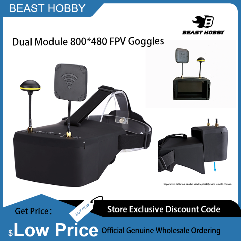 Skyzone Cobra X V2 Fpv Goggles - EV800D 5.8G 40CH 다이버시티 FPV 고글