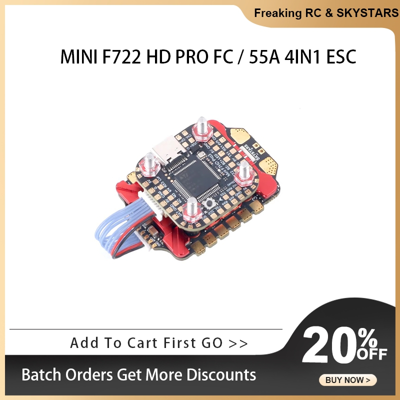 SKYSTARS 20×20 미니 스택 F722FC AM - Foxeer Reaper F4 128K 65A Esc 리뷰 및 가격